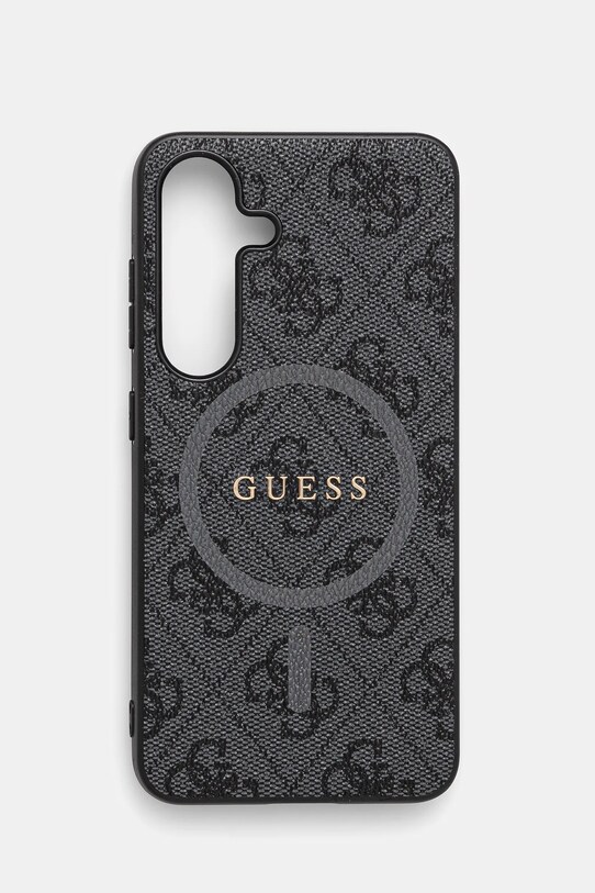 Θήκη κινητού Guess Samsung Galaxy S25 απλικέ μαύρο GUHMS25SG4GFRK