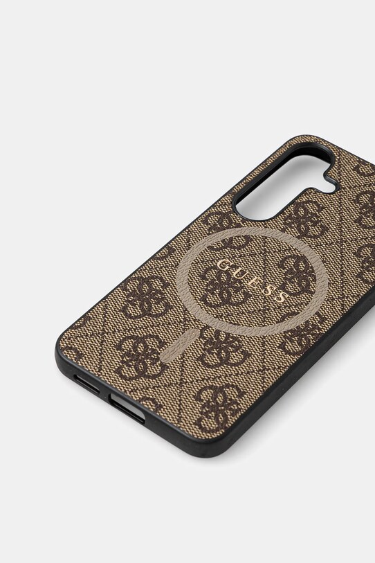 Obal na telefon Guess Samsung Galaxy S25 GUHMS25SG4GFRW hnědá AA00