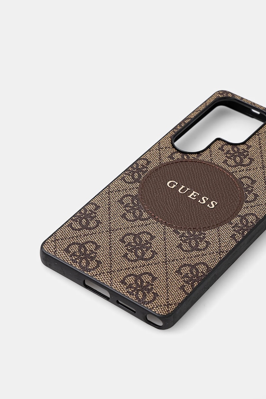 Guess etui na telefon Samsung Galaxy S25 Ultra GUHMS25LP4PGRSGW brązowy AA00