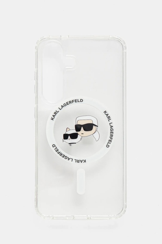 Karl Lagerfeld Husa pentru telefon Samsung Galaxy S25 pentru telefon alb KLHMS25SHLSKCH