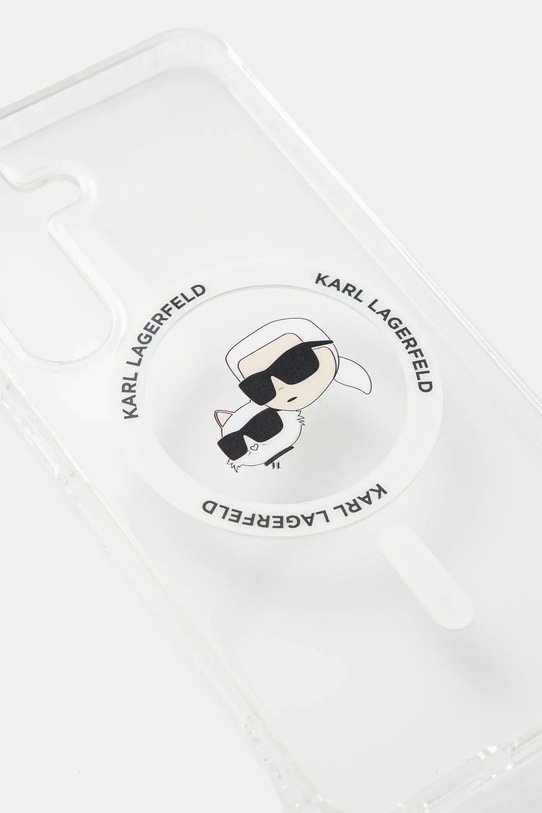 Karl Lagerfeld Husa pentru telefon Samsung Galaxy S25 KLHMS25SHLSKCH alb AA00