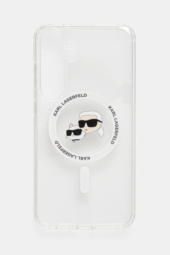Karl Lagerfeld Husa pentru telefon Samsung Galaxy S25+ pentru telefon alb KLHMS25MHLSKCH