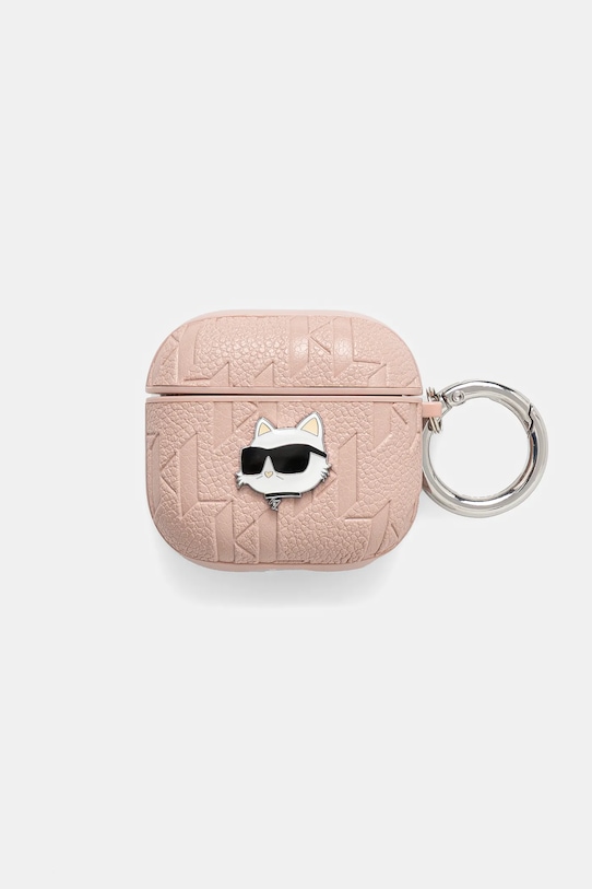 Karl Lagerfeld husa airpods 4 Gift Box roz KLA4PGCHPP
