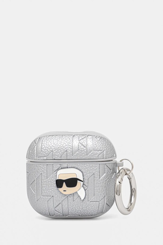 Θήκη για airpod Karl Lagerfeld AirPods 4 ασημί KLA4PGKIPS