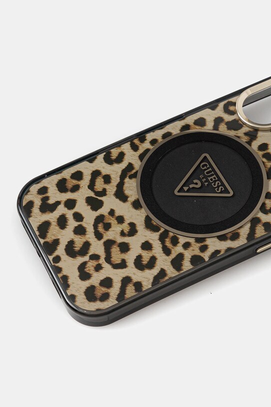 Guess carcasă de telefon iPhone 16 GUHMP16SHLORSSW maro AA00