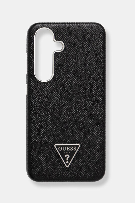Guess telefon tok Samsung Galaxy S25 telefonhoz fekete GUHMS25SPGTSPSK