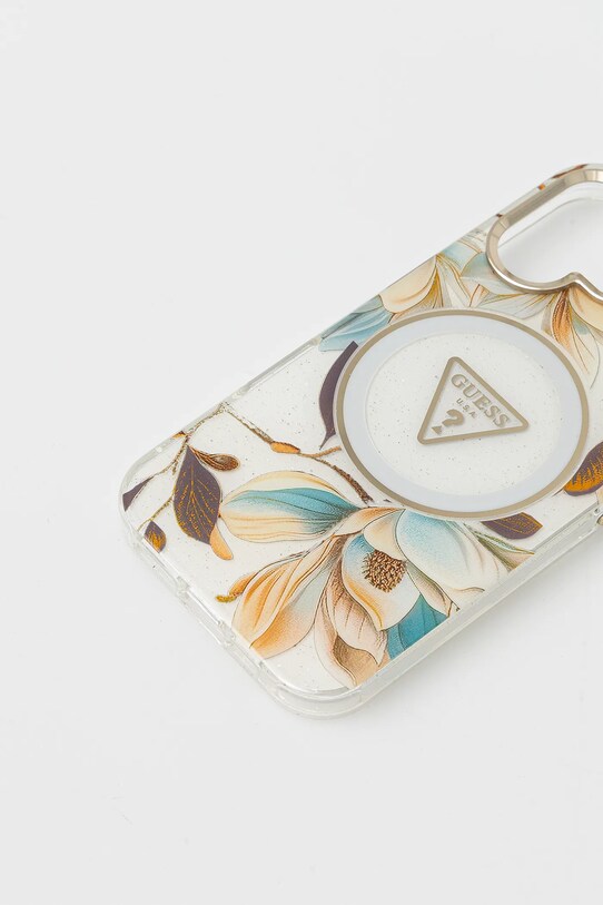 Puzdro na mobil Guess iPhone 16 GUHMP16SHFLPEDH biela AA00