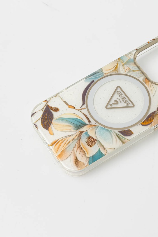 Puzdro na mobil Guess iPhone 16 Pro GUHMP16LHFLPEDH biela AA00