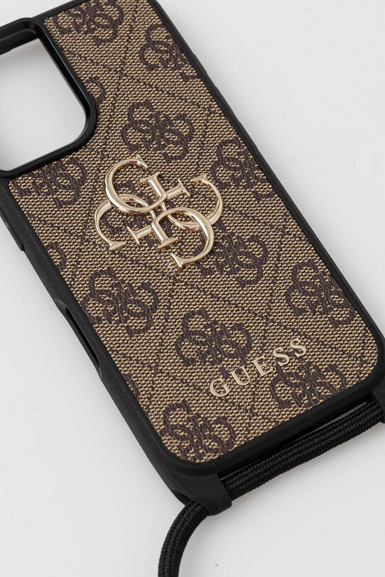 Чохол на телефон Guess iPhone 16 GUHCP16SP4GMGCRW коричневий AA00