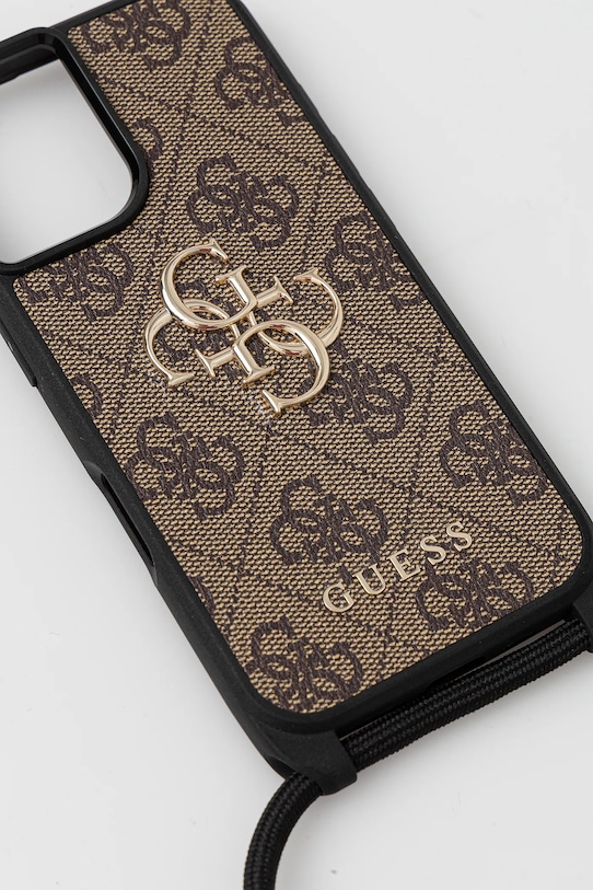 Θήκη κινητού Guess iPhone 16 GUHCP16SP4GMGCRW καφέ AA00