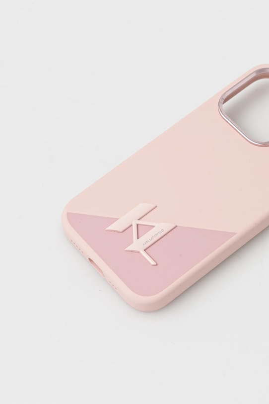 Karl Lagerfeld carcasă de telefon iPhone 15 Pro KLHMP15LSCMKMPCP roz AA00