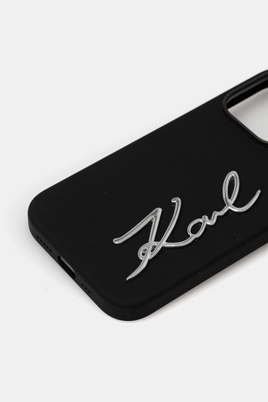 Karl Lagerfeld carcasă de telefon iPhone 14 Pro KLHCP14LSCMSMVK negru AA00