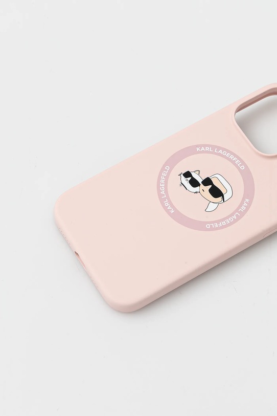 Obal na telefon Karl Lagerfeld iPhone 16 Pro Max KLHMP16XSKCHTCP růžová AA00