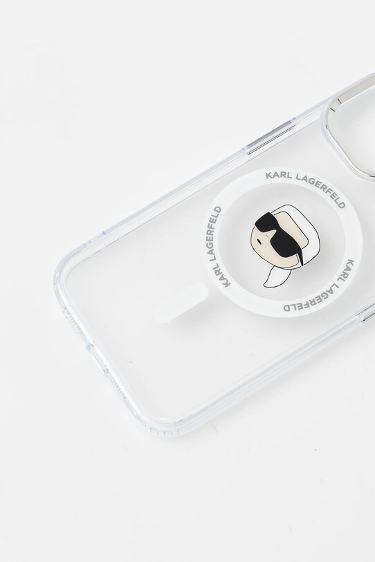 Чехол на телефон Karl Lagerfeld iPhone 15 KLHMP15SHLSKIH белый AA00