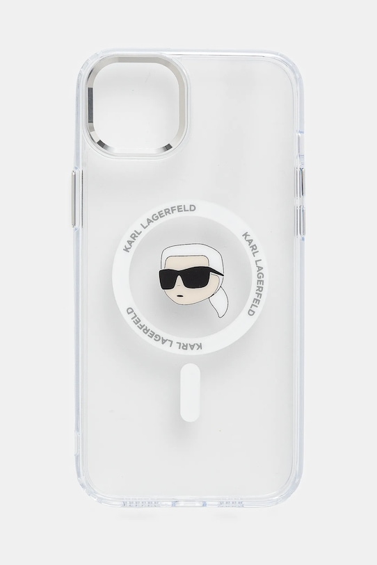 Θήκη κινητού Karl Lagerfeld iPhone 15 Plus για τηλέφωνο λευκό KLHMP15MHLSKIH