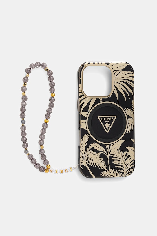 Obal na telefon Guess iPhone 16 Pro na mobil černá GUHMP16LHPCTPLSK