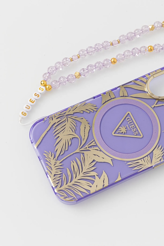 Чехол на телефон Guess iPhone 16 GUHMP16SHPCTPLSU фиолетовой AA00