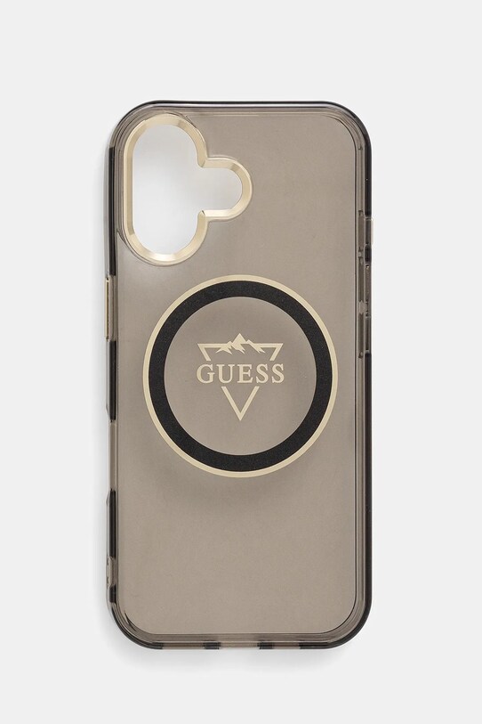 Чохол на телефон Guess iPhone 16 для телефону чорний GUHMP16SHFGTMSLSK