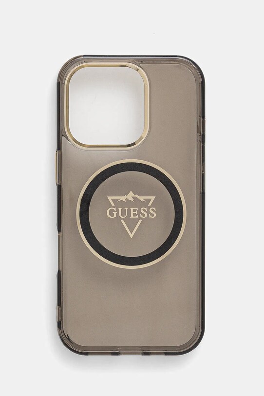 Puzdro na mobil Guess iPhone 16 Pro na mobil čierna GUHMP16LHFGTMSLSK