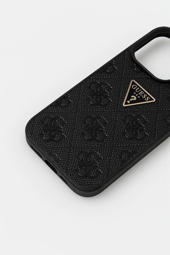 Obal na telefon Guess iPhone 16 Pro GUHCP16LPGP4STRK černá AA00