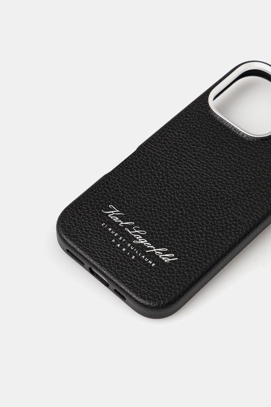 Karl Lagerfeld carcasă de telefon iPhone 16 Pro KLHCP16LPGWCMKHK negru AA00