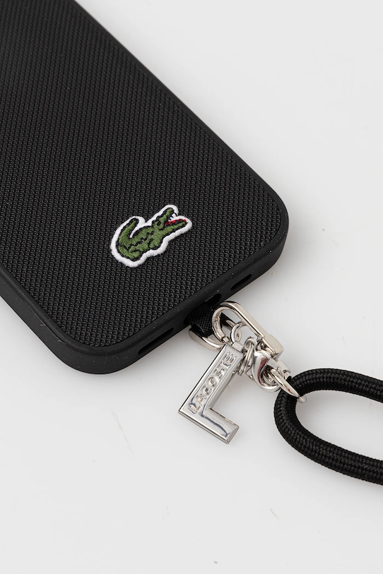 Lacoste carcasă de telefon iPhone 15 Pro LCHMBCP15LPVCK negru AA00