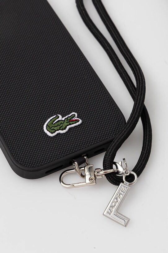 Lacoste carcasă de telefon iPhone 16 LCHMBCP16SPVCK negru AA00