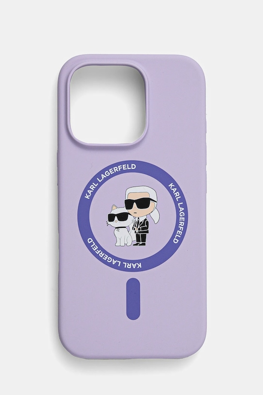 Karl Lagerfeld etui na telefon iPhone 16 Pro na telefon fioletowy KLHMP16LSCMKCRHU