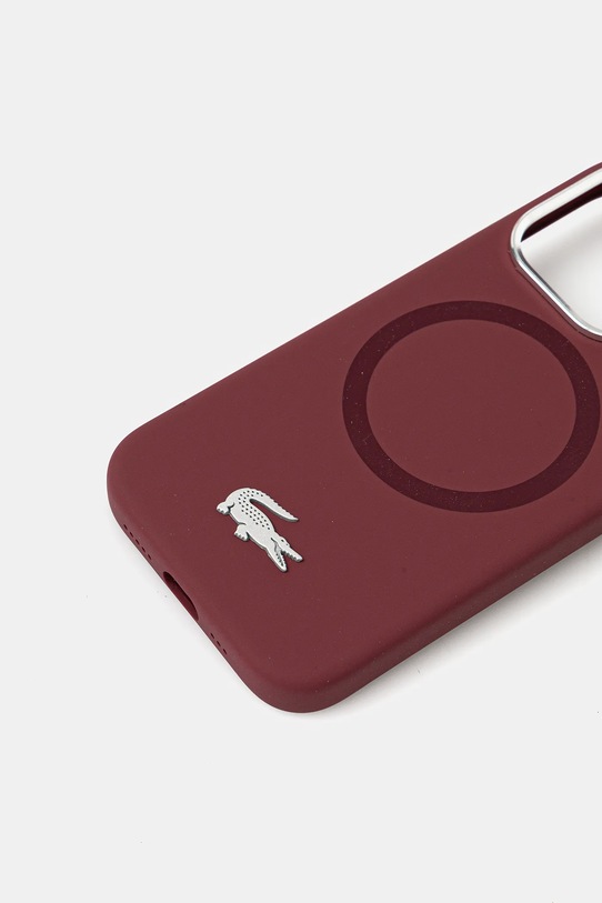Lacoste etui na telefon iPhone 16 Pro LCHMP16LSMAR bordowy AA00