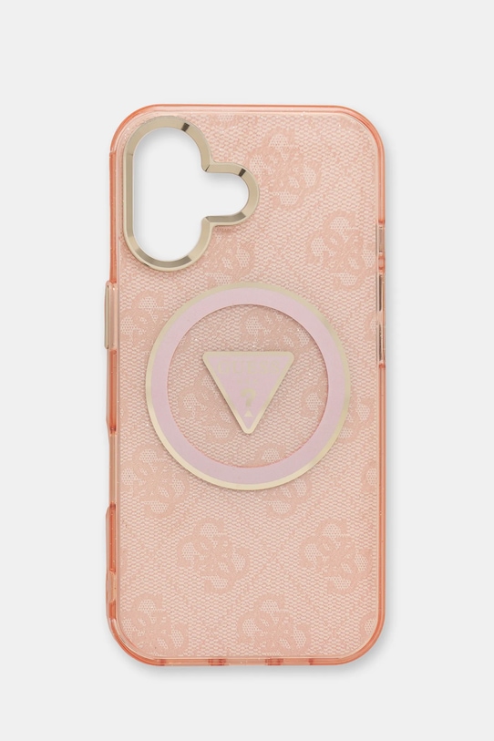 Θήκη κινητού Guess iPhone 16 για τηλέφωνο ροζ GUHMP16SHG4PRTGP