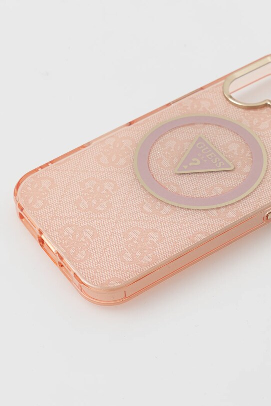 Guess carcasă de telefon iPhone 16 GUHMP16SHG4PRTGP roz AA00