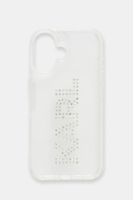 Karl Lagerfeld telefon tok iPhone 16 telefonhoz áttetsző KLHCP16SHKLSTDCT