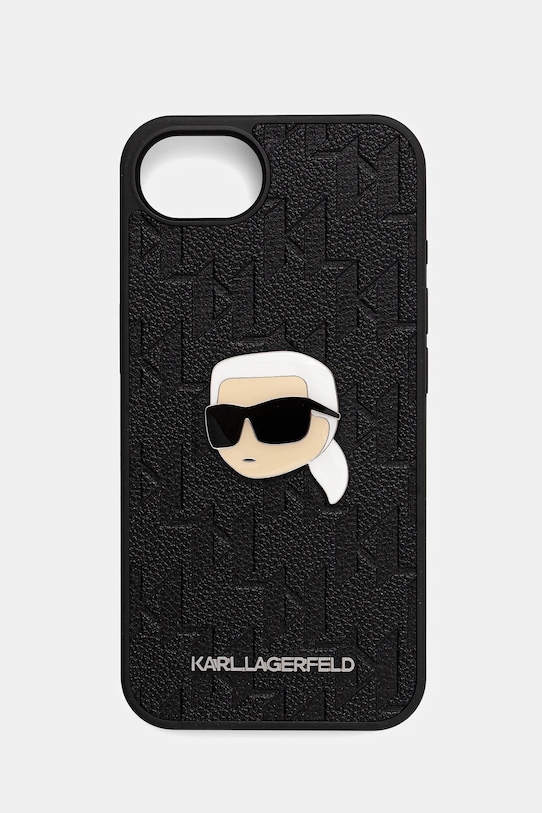 Karl Lagerfeld carcasă de telefon iPhone 16e pentru telefon negru KLHCPSE4PGKLKIPK
