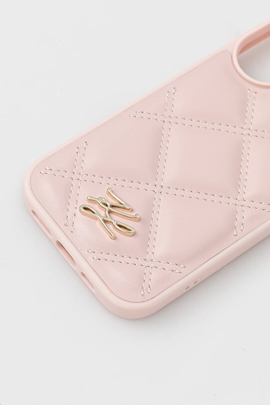 Karl Lagerfeld carcasă de telefon iPhone 16 KLHCP16SPSQSKLSMSP roz AA00