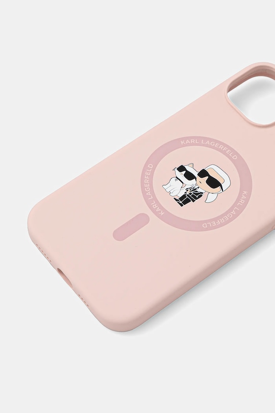 Кейс за телефон Karl Lagerfeld iPhone 15 Plus KLHMP15MSCMKCRHP розов AA00