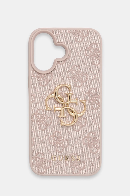 Guess carcasă de telefon iPhone 16 cu modele roz GUHCP16S4GMGPI