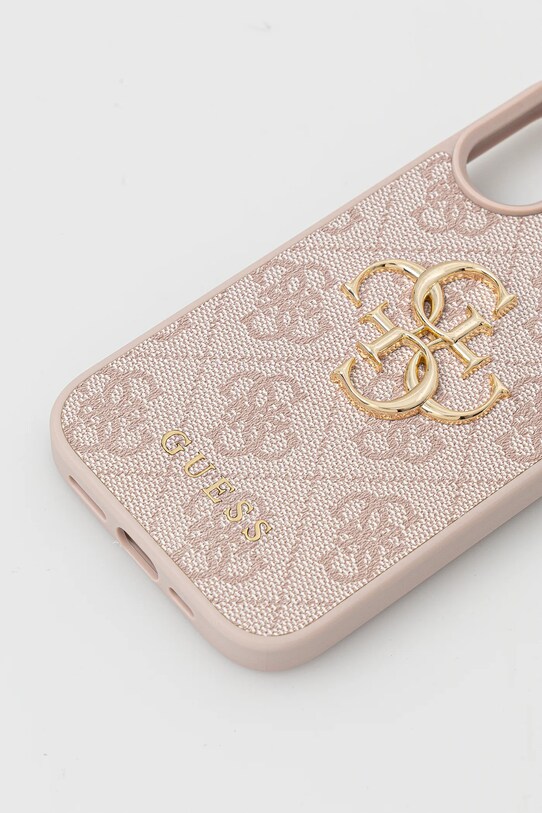 Guess carcasă de telefon iPhone 16 GUHCP16S4GMGPI roz AA00