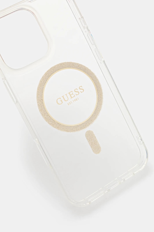 Guess carcasă de telefon iPhone 16 Pro Max 6.9" GUHMP16XHFGERET transparent AA00
