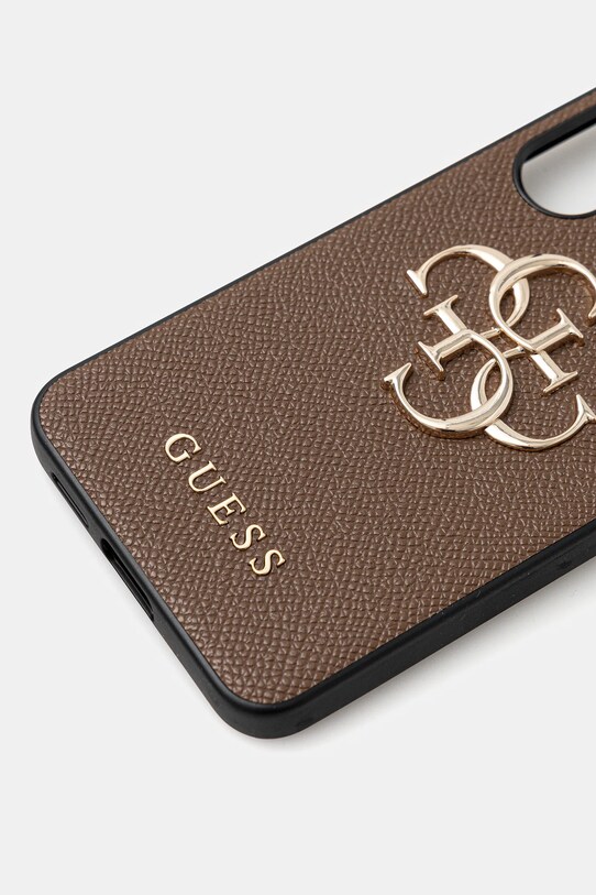 Guess etui na telefon Samsung Galaxy S25 GUHCS25SPGT4MBW brązowy AA00