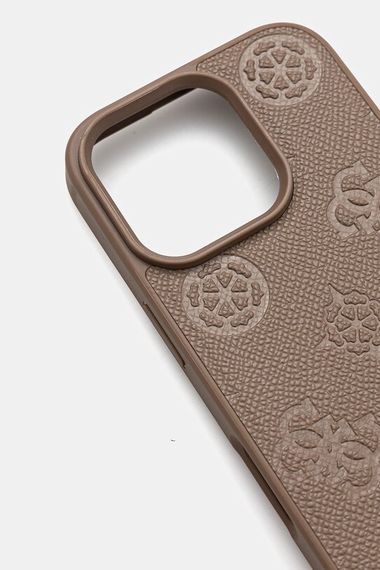 Guess etui na telefon iPhone 16 Pro GUHMP16LPGBTMW brązowy AA00
