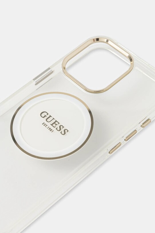 Guess etui na telefon iPhone 16 Pro Max GUHMP16XHTDRCEDH transparentny AA00