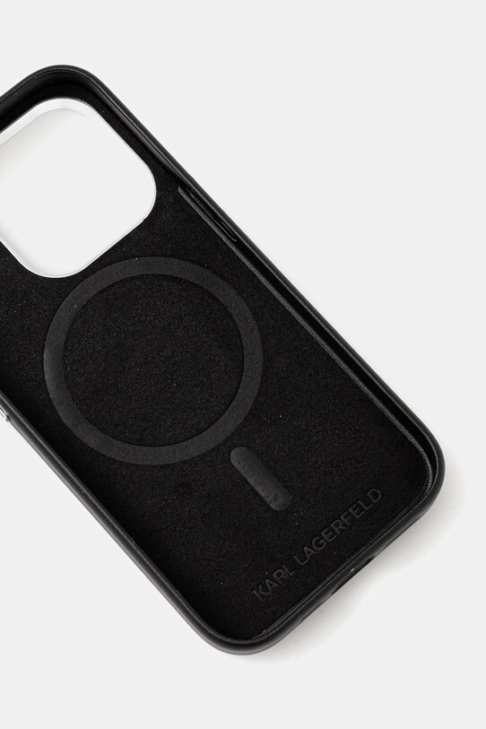 Accesorii Karl Lagerfeld carcasă de telefon iPhone 15 Pro KLHMP15LPGMSRPK negru