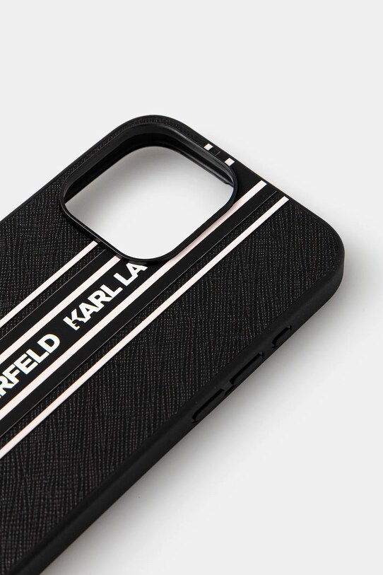 Karl Lagerfeld carcasă de telefon iPhone 15 Pro Max KLHCP15XPAMSCNSP negru AA00