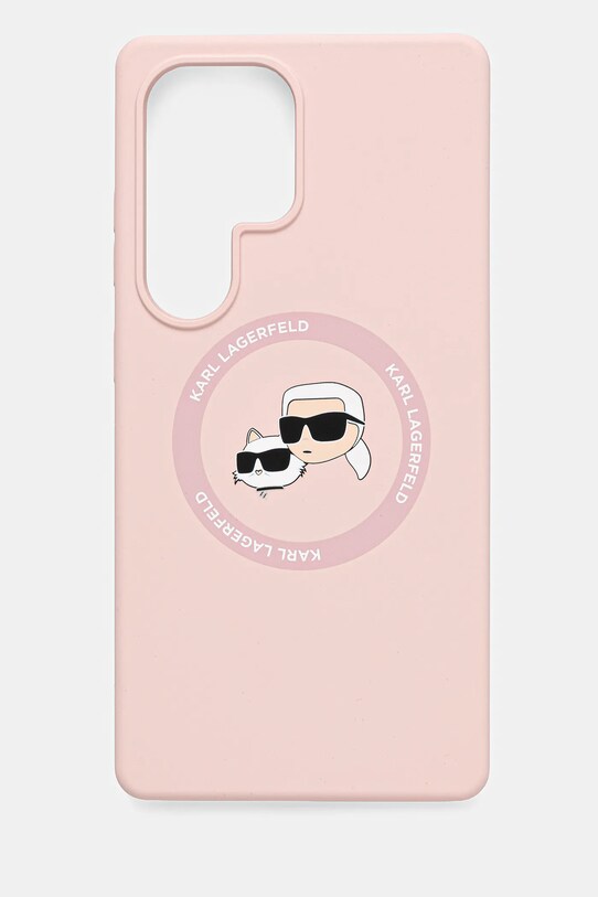 Karl Lagerfeld carcasă de telefon Samsung Galaxy S25 Ultra pentru telefon roz KLHMS25LSKCHTCP