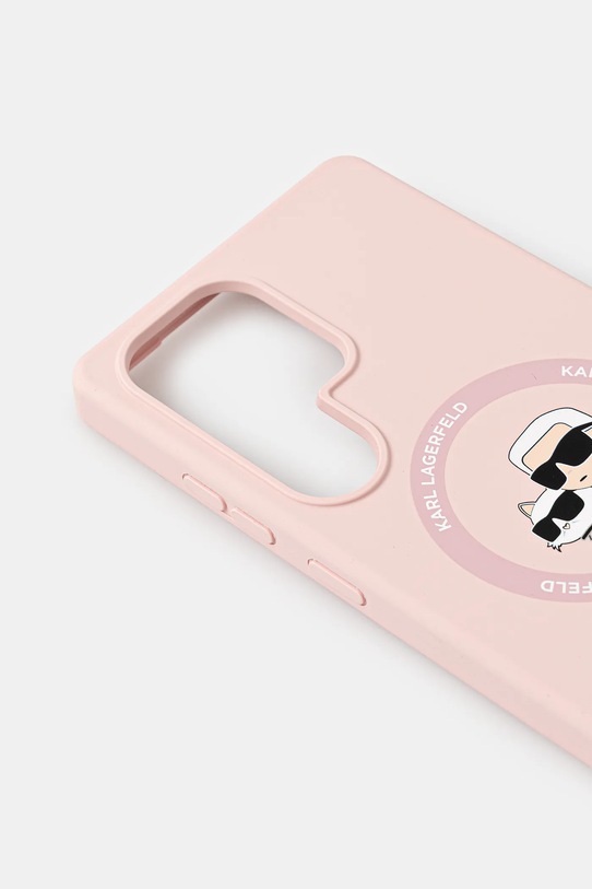 Karl Lagerfeld carcasă de telefon Samsung Galaxy S25 Ultra KLHMS25LSKCHTCP roz AA00
