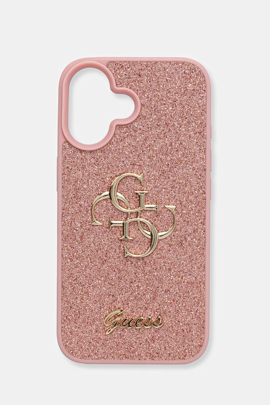 Guess etui na telefon iPhone 16 na telefon różowy GUHCP16SHG4SGP