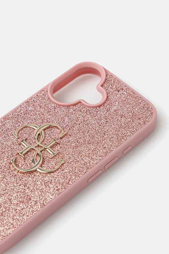 Guess etui na telefon iPhone 16 GUHCP16SHG4SGP różowy AA00