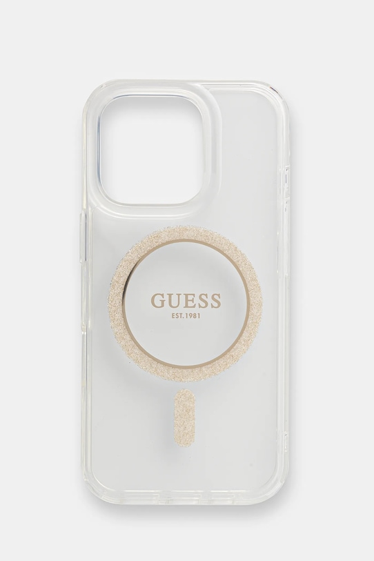 Чехол на телефон Guess iPhone 16 Pro для телефона прозрачный GUHMP16LHFGERET