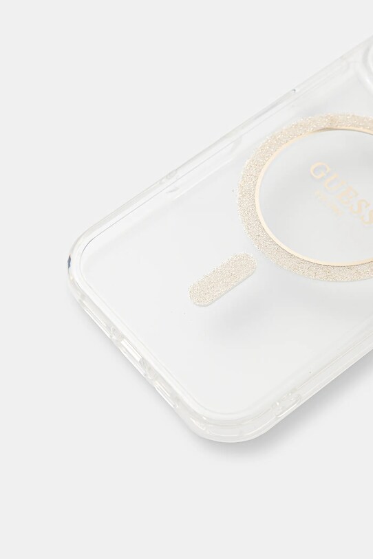 Guess etui na telefon iPhone 16 Pro GUHMP16LHFGERET transparentny AA00
