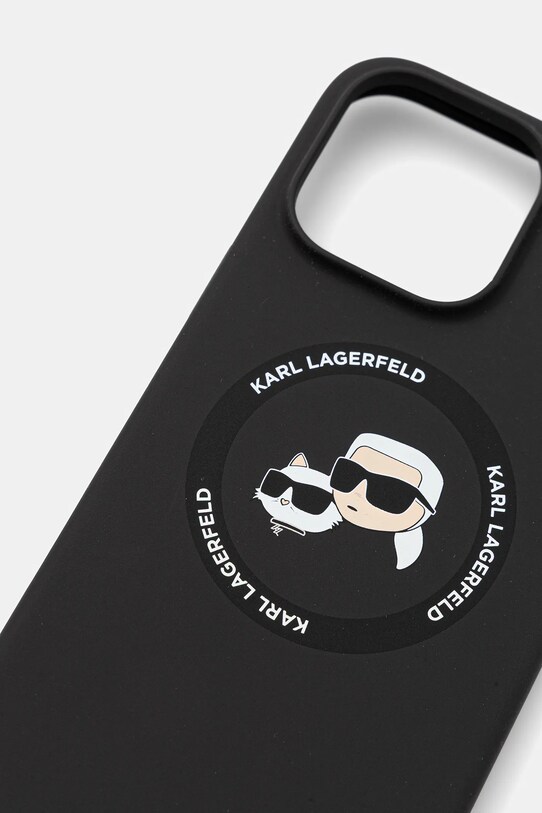 Karl Lagerfeld husă pentru telefon iPhone 16 Pro Max KLHMP16XSKCHTCK negru AA00